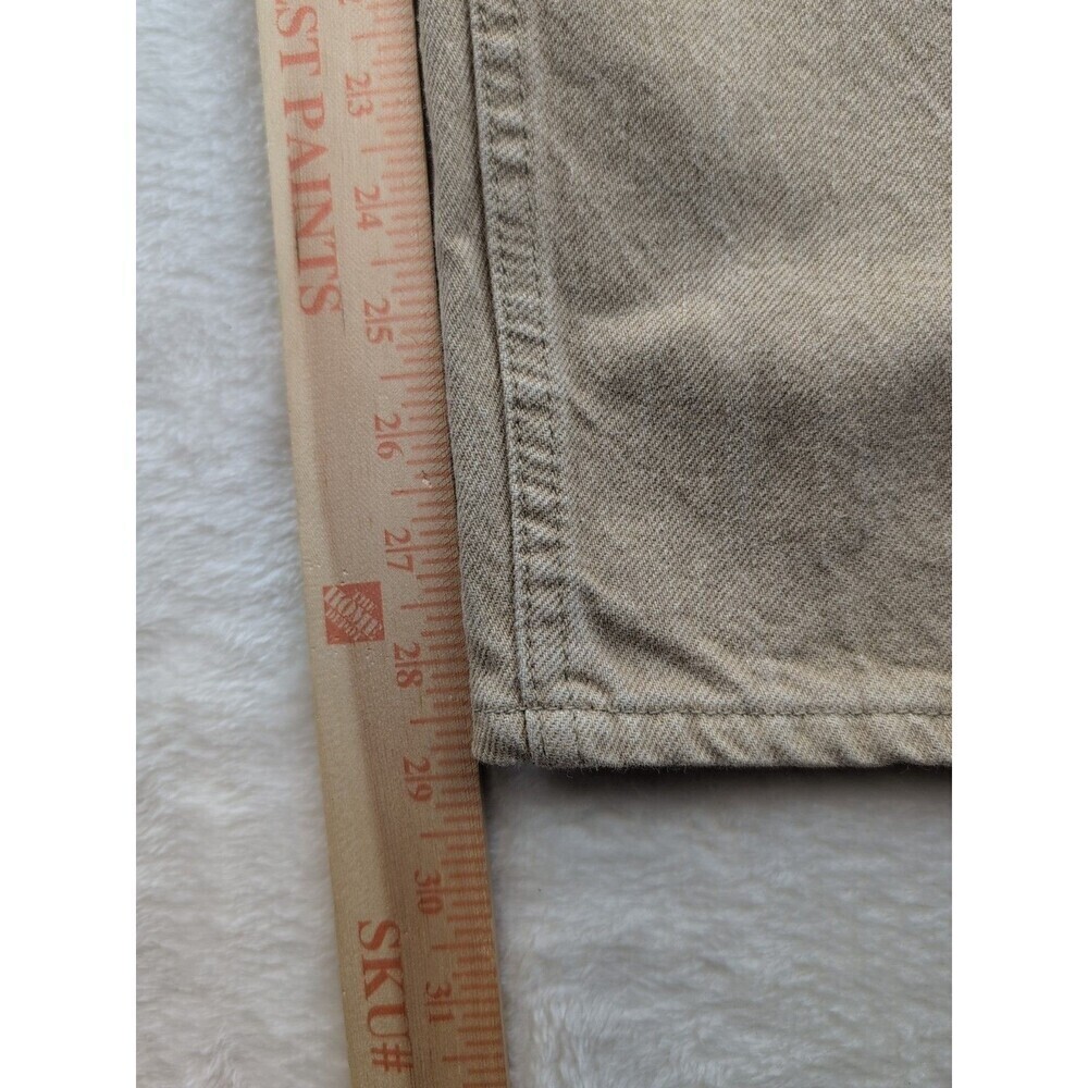 VTG 90s Levi's 550 Made in USA Orange Tab Relaxed Sandstone Tan Jeans 36x30 - Picture 4 of 14